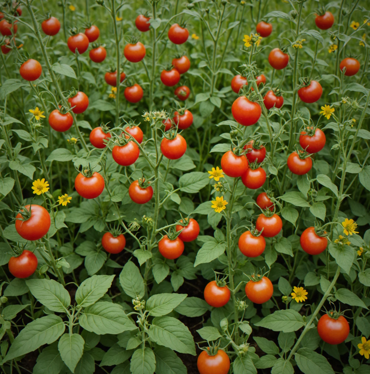 Tomato crop growing over about 8 days normally, but drop it to just over 3 days once you add pollinator boost